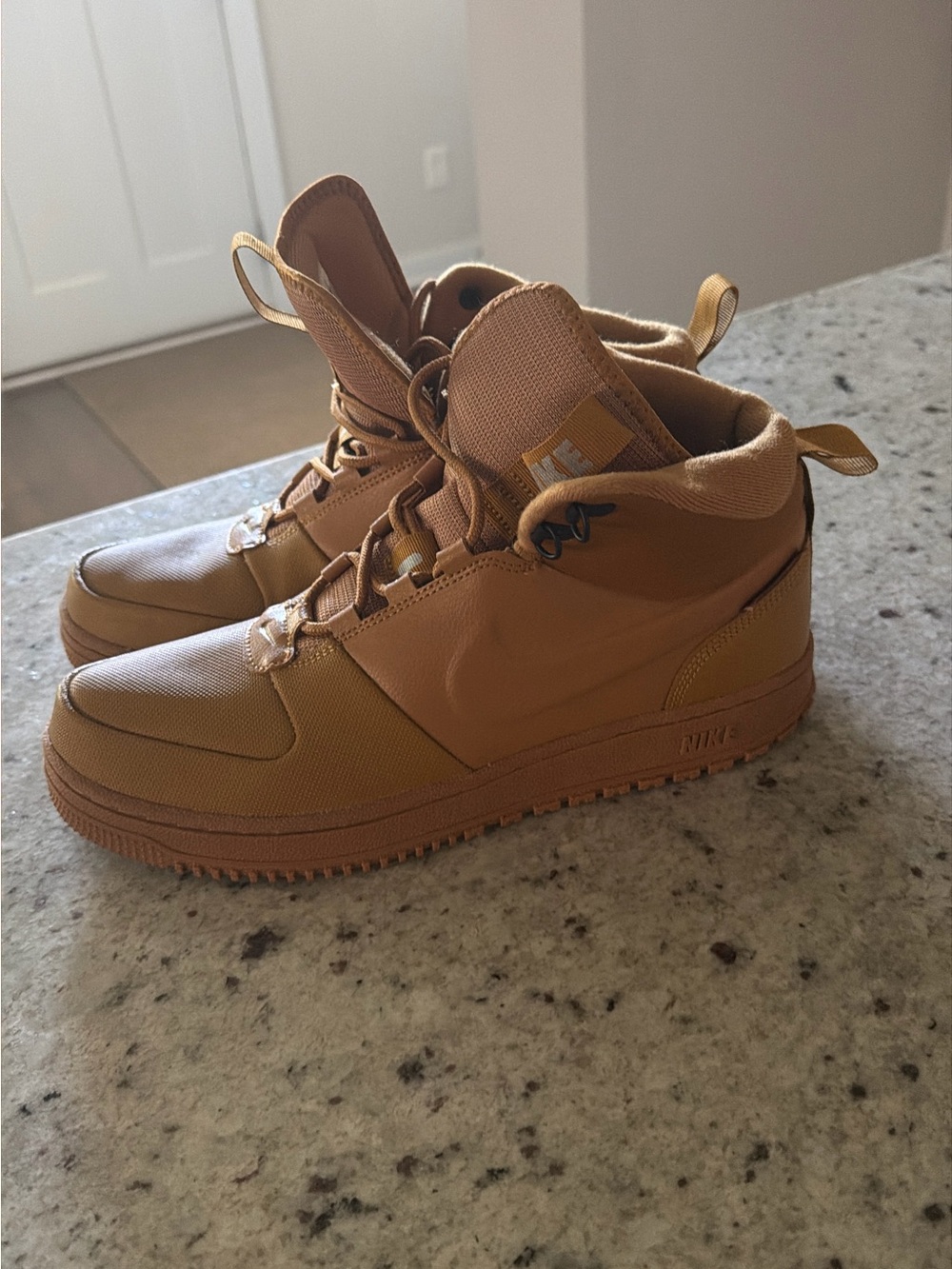 Nike Men’s Wheat Brown Tactical Mid-Top Boots